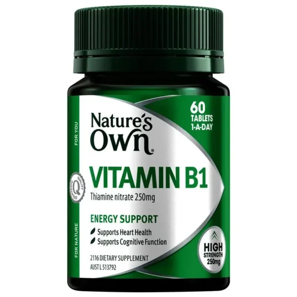 Nature's Own Vitamin B1 60 Tablets - 250mg