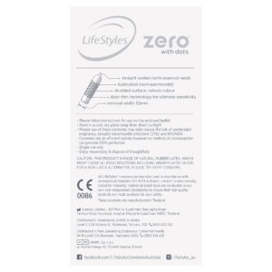 LifeStyles Zero Condoms 10 Pack