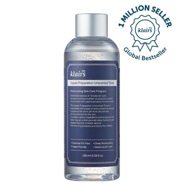 Klairs Supple Prepration Facial Unscented Toner 180ml