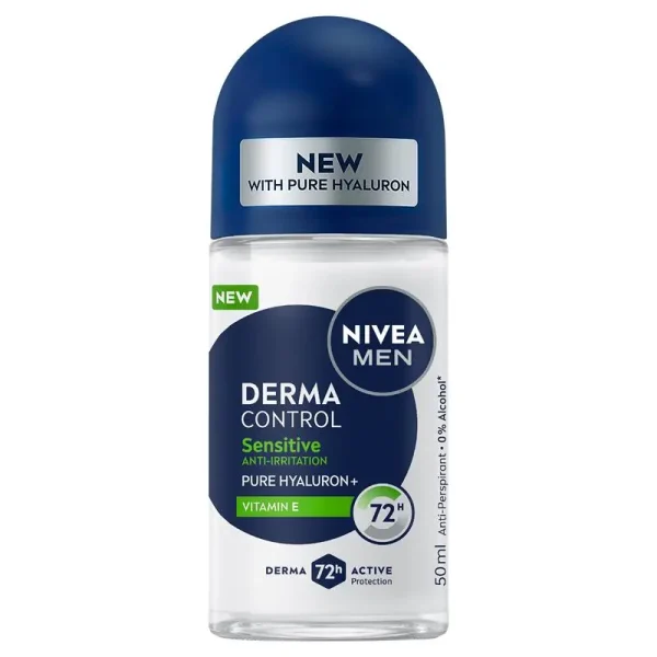 NIVEA Men Deodorant Roll On Derma Control Sensitive 50ml