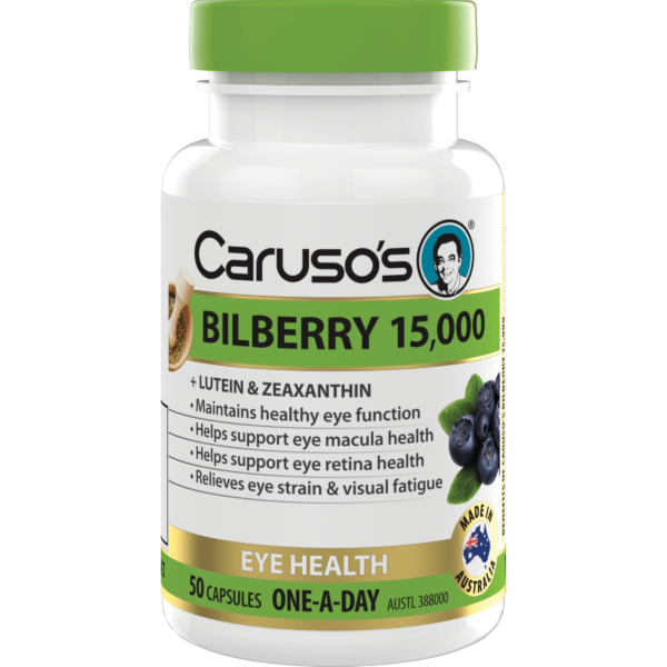 Caruso’s Bilberry 15,000 50 Capsules