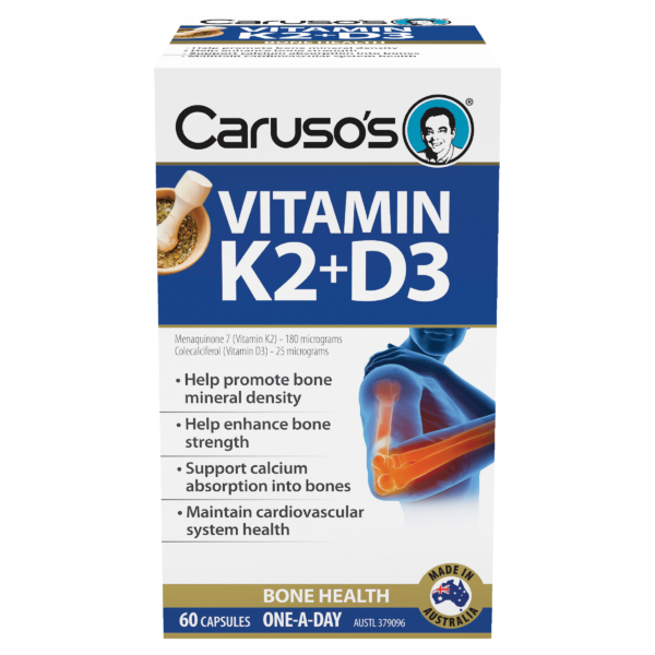 Caruso's Vitamin K2+D3 60 Capsules