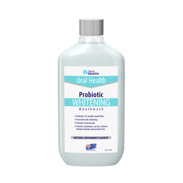 Henry Blooms Probiotic Whitening Mouthwash 375ml