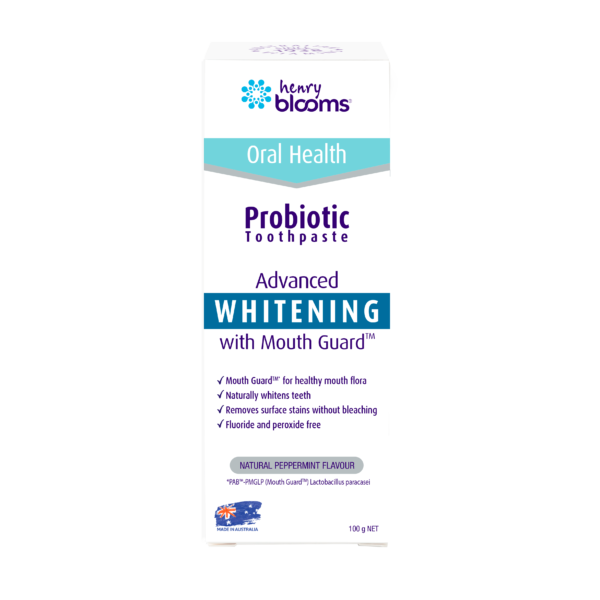 Henry Blooms Probiotic Whitening Toothpaste 100g