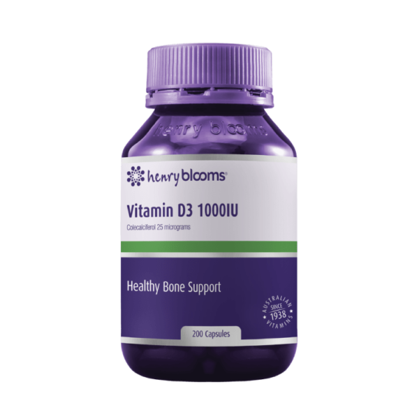Henry Blooms Vitamin D 1000IU 200 Capsules