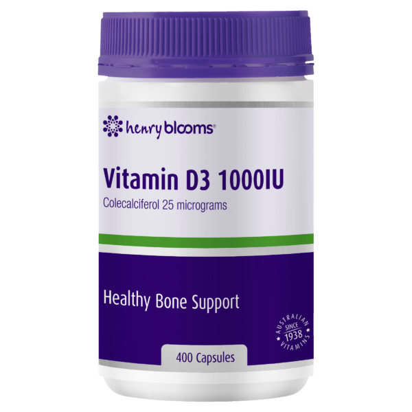 Henry Blooms Vitamin D 1000IU 400 Capsules