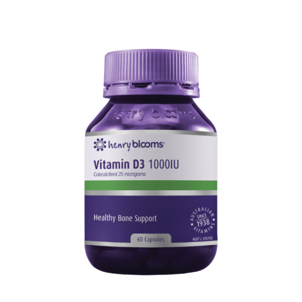 Henry Blooms Vitamin D 1000IU 60 Capsules