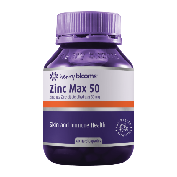 Henry Blooms Zinc Max 50 60 Capsules