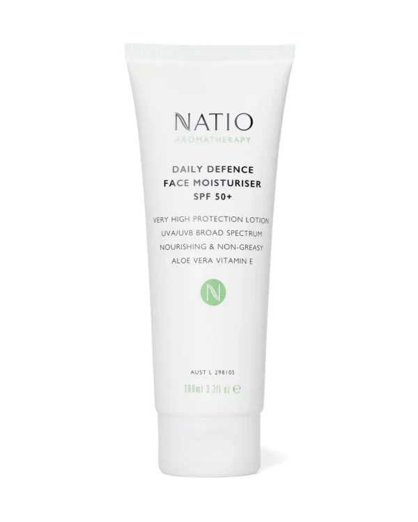 Natio Aromatherapy Daily Defence Face Moisturiser SPF 50+ 100ml