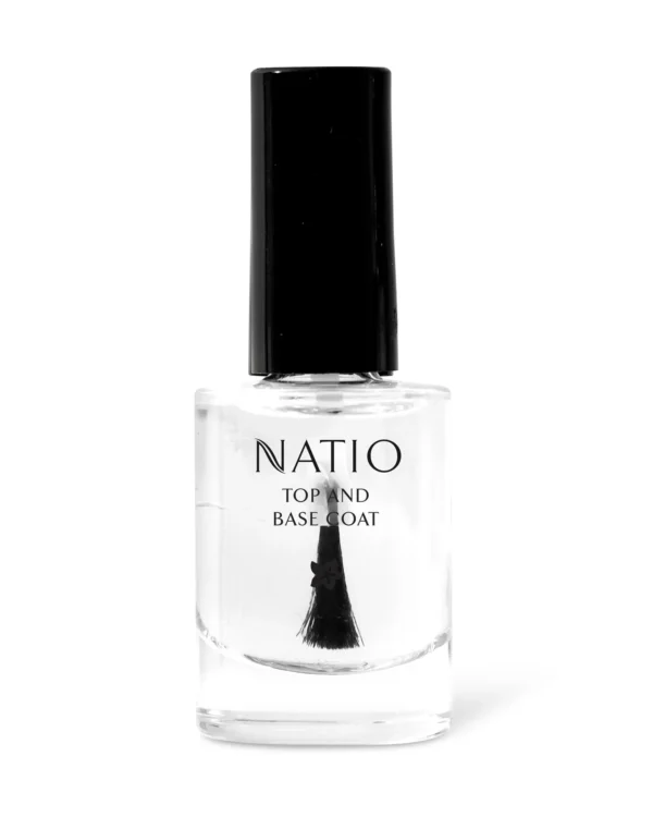 Natio Nail Colour Top & Base Coat 10ml