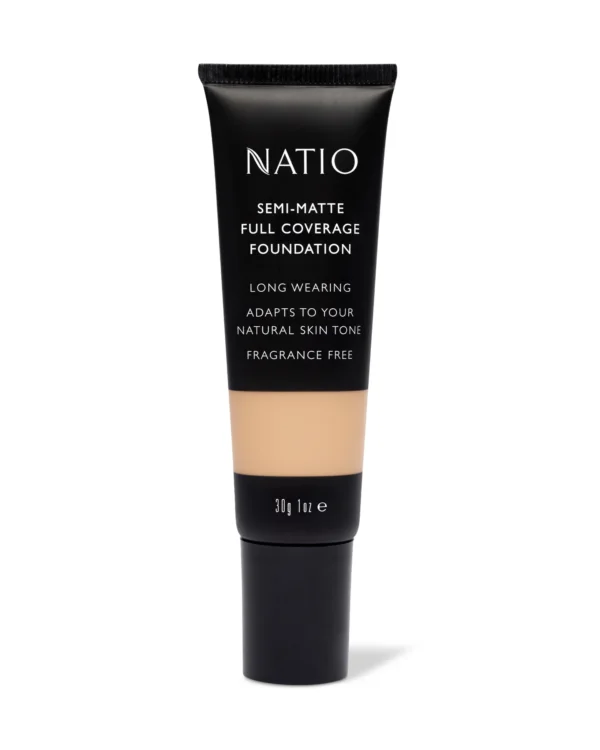 Natio Semi-Matte Full Coverage Foundation Nutmeg 30g