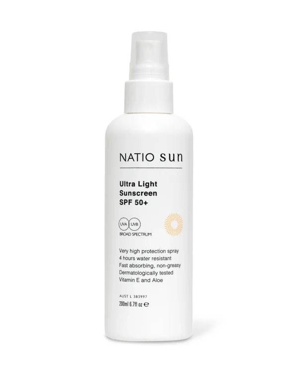 Natio Ultra Light Sunscreen SPF 50+ 200ml
