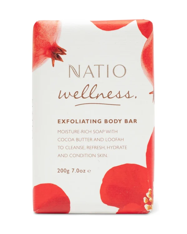 Natio Wellness Exfoliating Body Bar 200g