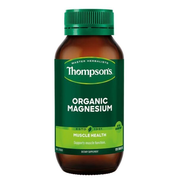 Thompson's Organic Magnesium 120 Tablets