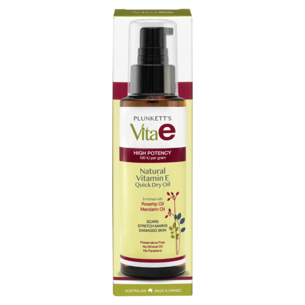 Plunkett's Vita E Natural Vitamin E Quick Dry Oil 125mL