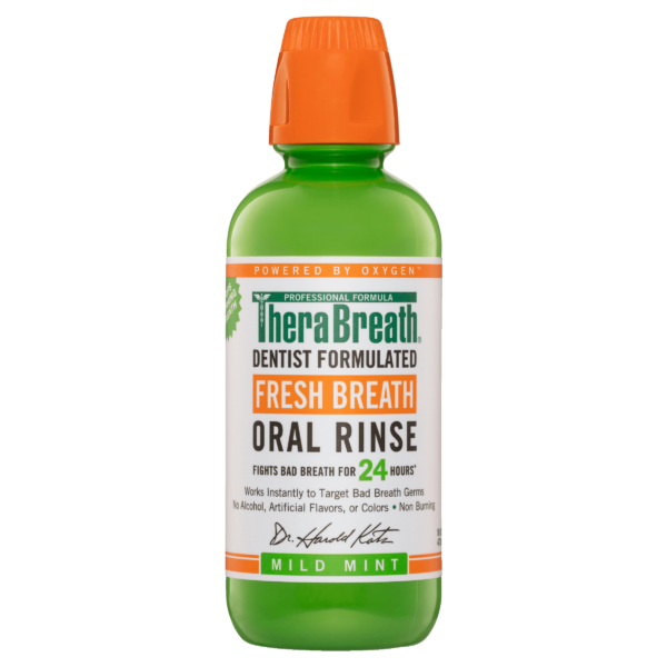 TheraBreath Fresh Breath Oral Rinse Mild Mint 473mL