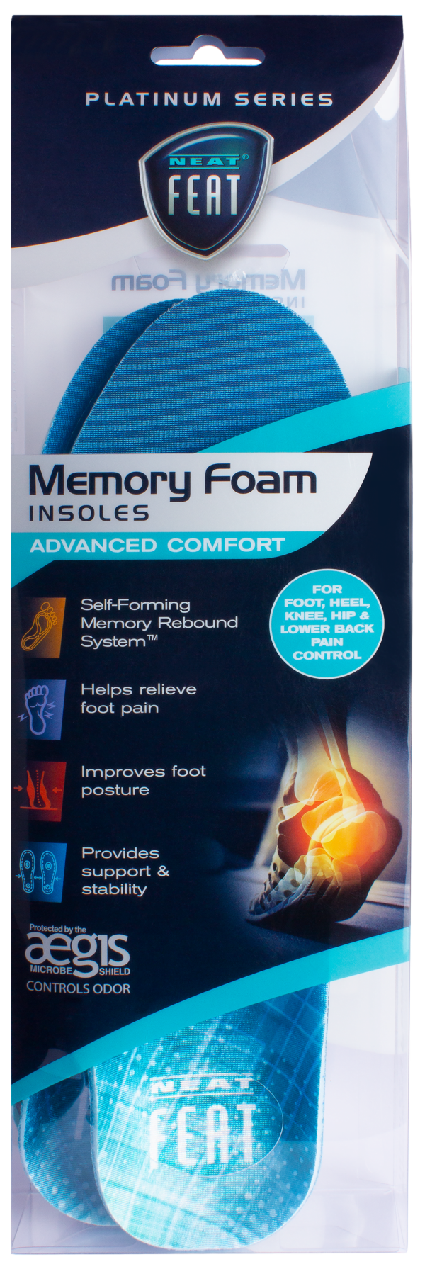 Neat Feat Memory Foam Insoles - Men