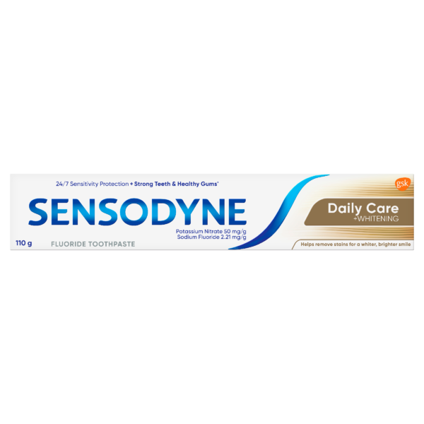 Sensodyne daily care whitening toothpaste 110g – sensitive teeth relief & whitening