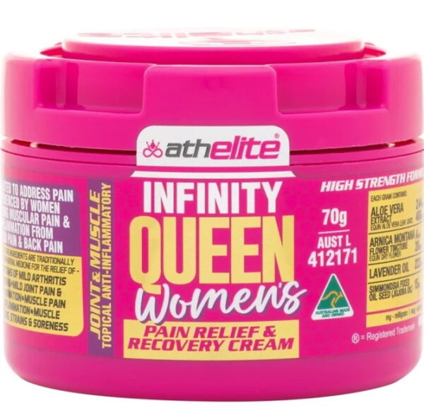 Athelite Infinity Queen Women's Pain Relief & Recovery Cream - 70g