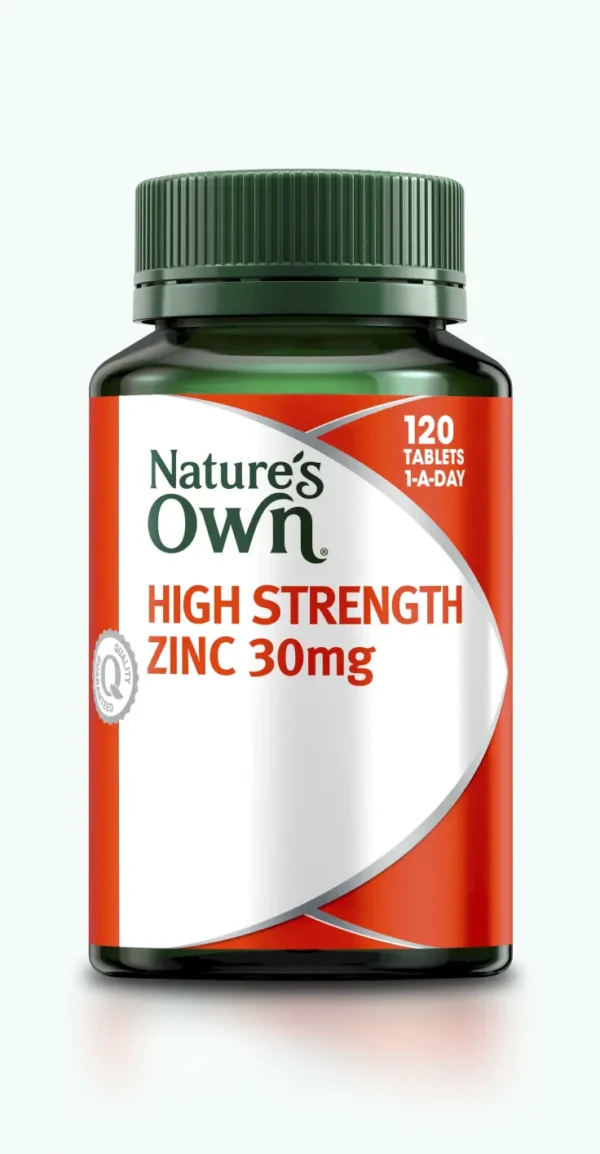 Nature's Own High Strength Zinc 30mg 120 tab