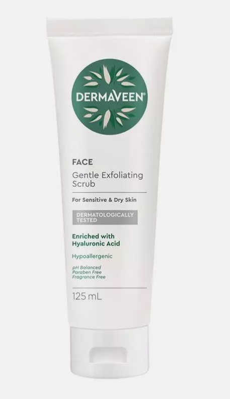 DermaVeen Face Gentle Exfoliating Scrub 125mL