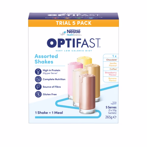 Optifast VLCD Shake Assorted – 5 x 53g Sachets
