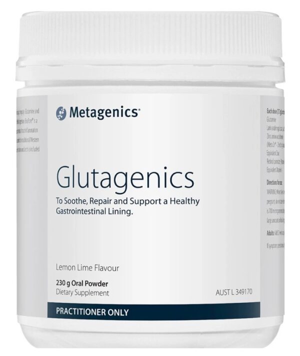 Metagenics Glutagenics Lemon Lime 230g Powder