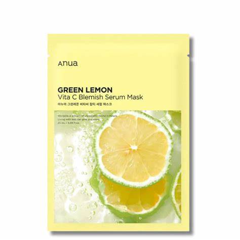 Anua Green Lemon Vita C Blemish Serum Mask