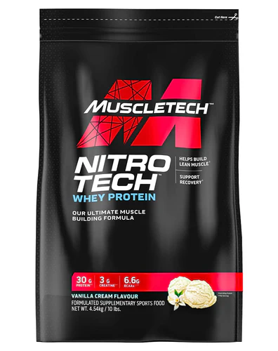 Muscle Tech Nitro Tech Whey Vanilla 5.44KG/10LB