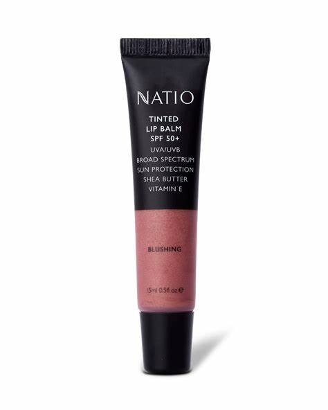 Natio Tinted Lip Balm Blushing SPF 50+