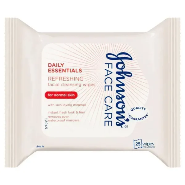 Johnson's Face Care Refreshing Facial Cleansing Wipes 25 pk