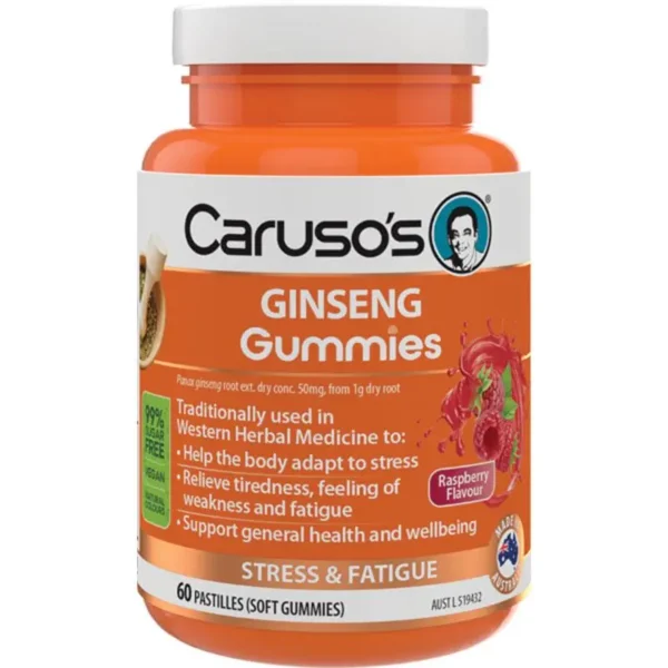 Carusos Gummies Ginseng 60 Pastilles