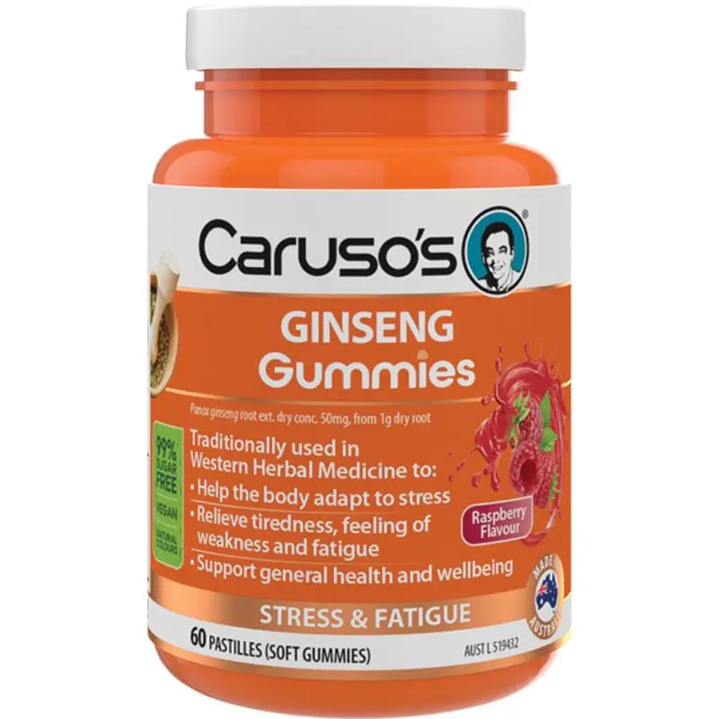 Carusos Gummies Ginseng 60 Pastilles