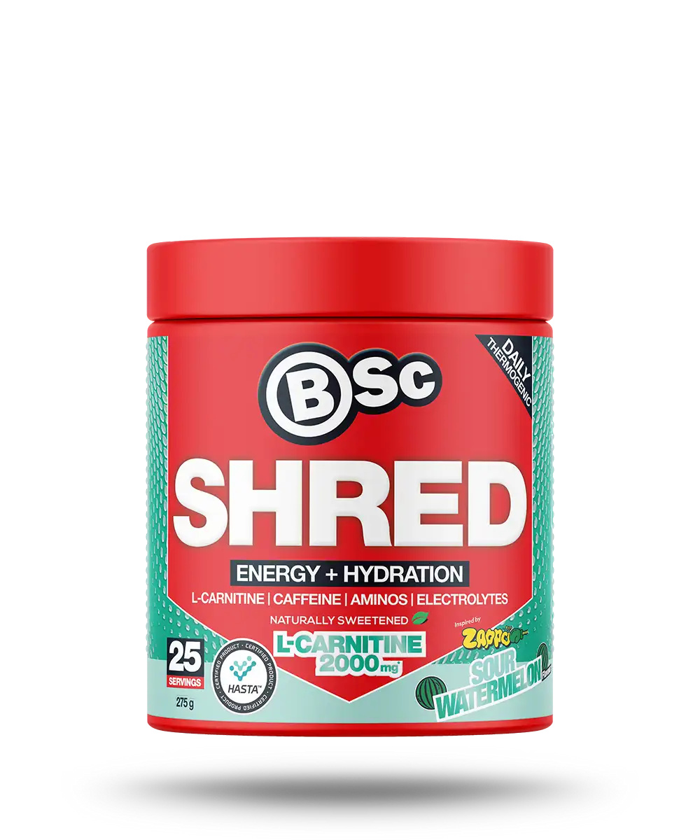 BSc Shred Energy Hydration Powder 25 Serves watermelon