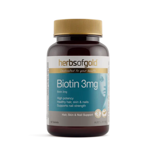 Herbs Of Gold Biotin 3mg 30 Tablets