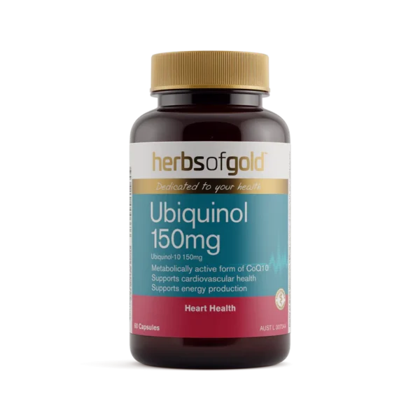 Herbs Of Gold Ubiquinol 150mg 60 Capsules