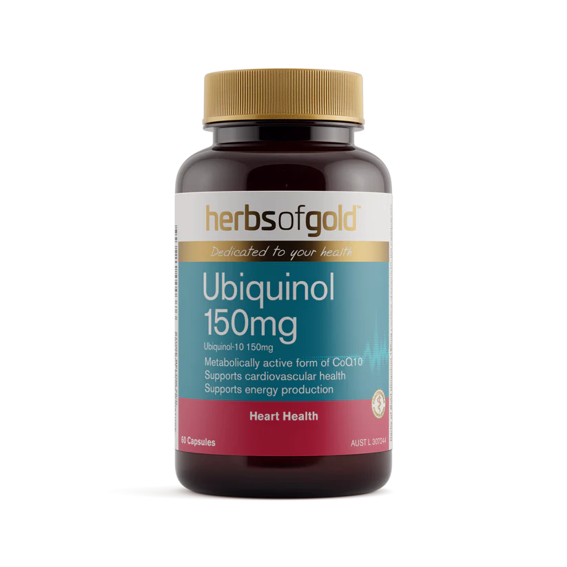 Herbs Of Gold Ubiquinol 150mg 60 Capsules