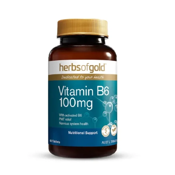 Vitamin B6 100mg 60 Tablets