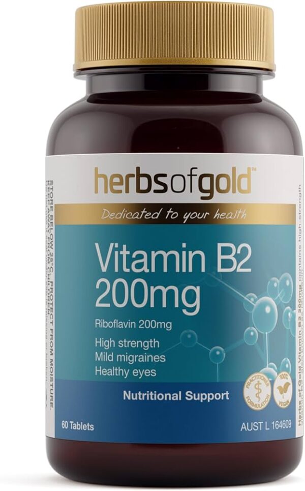 Vitamin B2 200 mg 60 Tablets