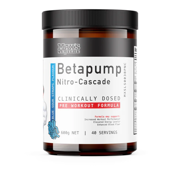 Max's Lab Series BetaPump Nitro-Cascade Blue Sour Straps 600g