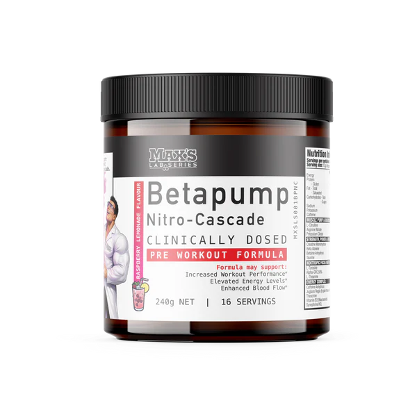 Max's Lab Series BetaPump Nitro-Cascade Raspberry Lemonade 240g