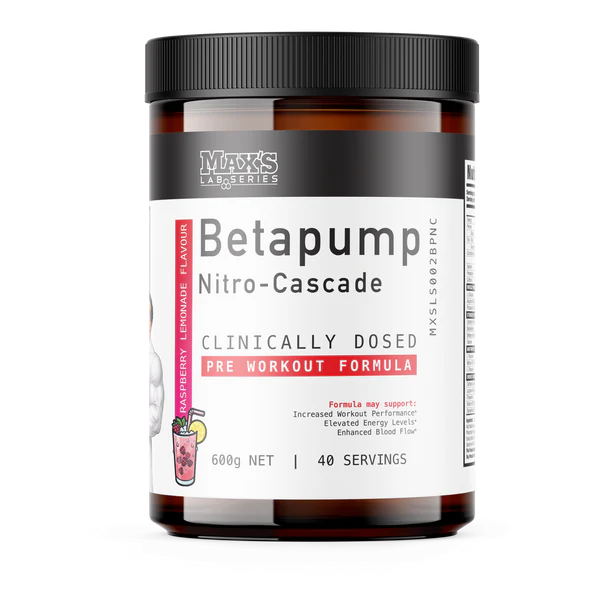Max's Lab Series BetaPump Nitro-Cascade Raspberry Lemonade 600g