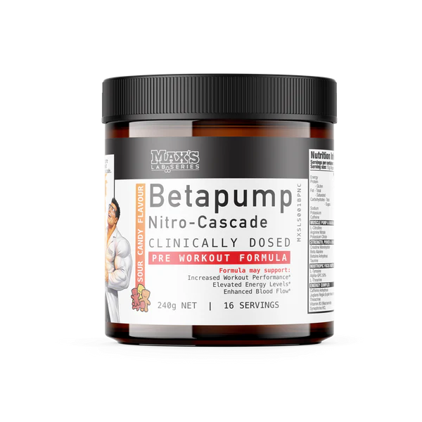 Max's Lab Series BetaPump Nitro-Cascade Sour Candy 240g