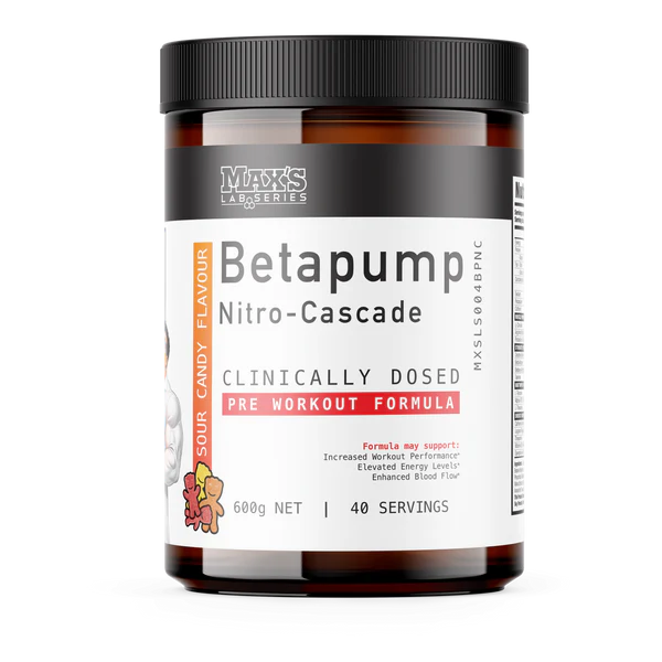 Max's Lab Series BetaPump Nitro-Cascade Sour Candy 600g