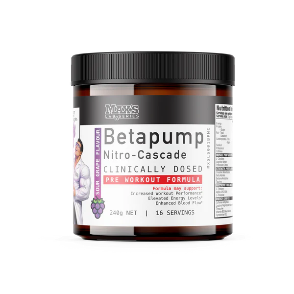 Max's Lab Series BetaPump Nitro-Cascade Sour Grape 240g