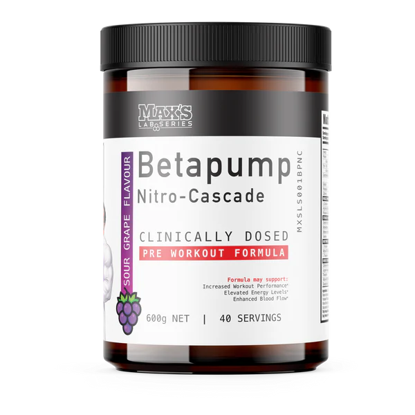 Max's Lab Series BetaPump Nitro-Cascade Sour Grape 600g