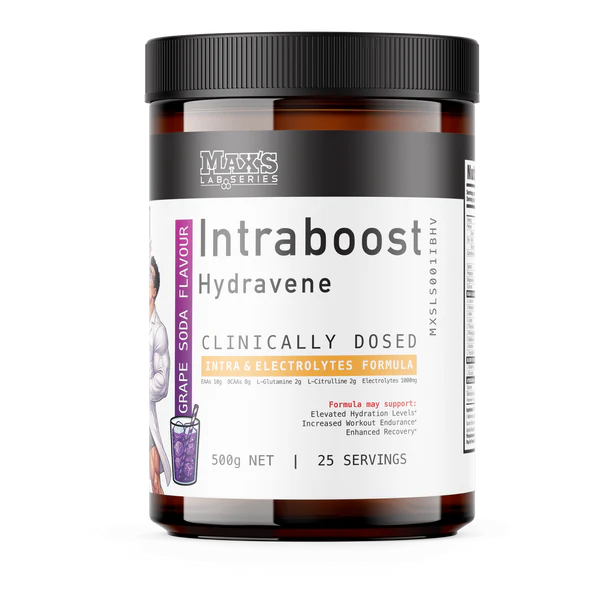 Max's Lab Series Intraboost Hydravene Grape Soda 25 Serves 500g