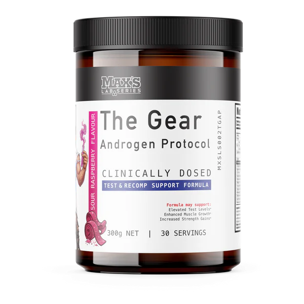 Max's Lab Series The Gear Androgen Protocol 300g Sour Raspberry