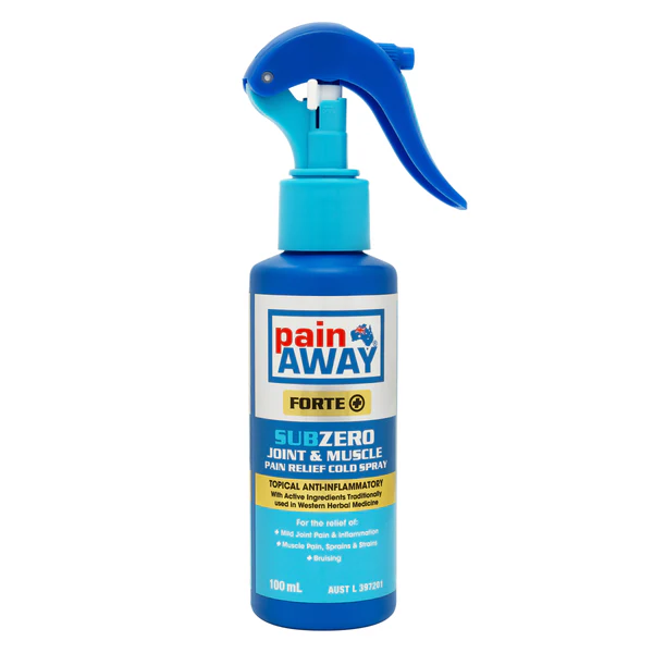 Pain Away Forte + SubZero Joint & Muscle Pain Relief Cold Spray 100ml