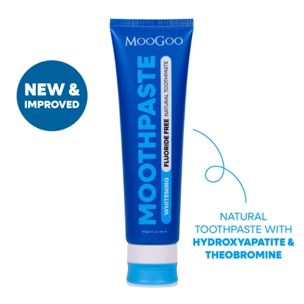 NEW MooGoo Peppermint Moothpaste - Fluoride Free 100g